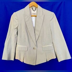 3.1 Phillip Lim 3/4 sleeve Women’s Jacket Size 4 in Grey/Silver/Creamy White